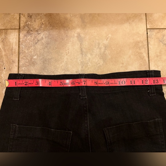 AP.NY Crop Military Jogger Jeans Black Wash Size 2 - Picture 7 of 8